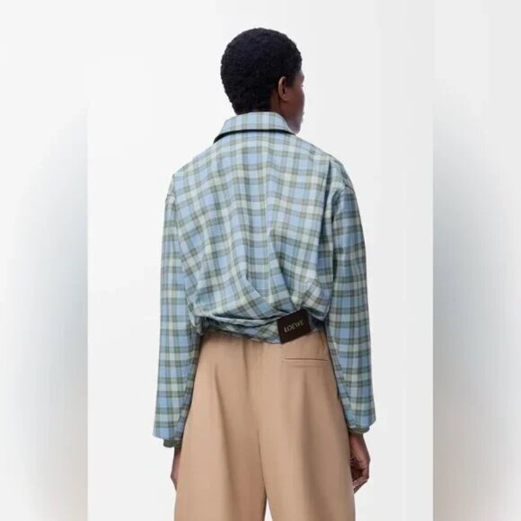 Loewe Draped jacket in wool blend - Picture 2 of 14